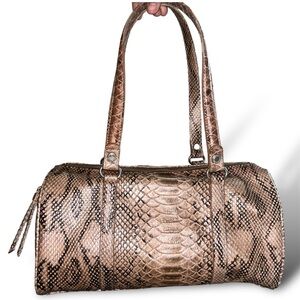 Y2k snakeskin bowling bag
